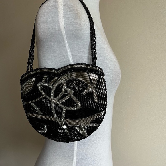 vintage beaded evening bag - Picture 3 of 7